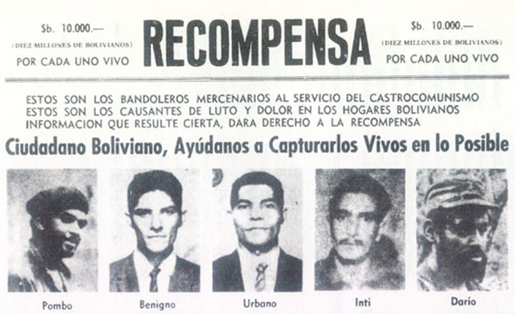 David Beizada (alias Darío), el primero de la derecha