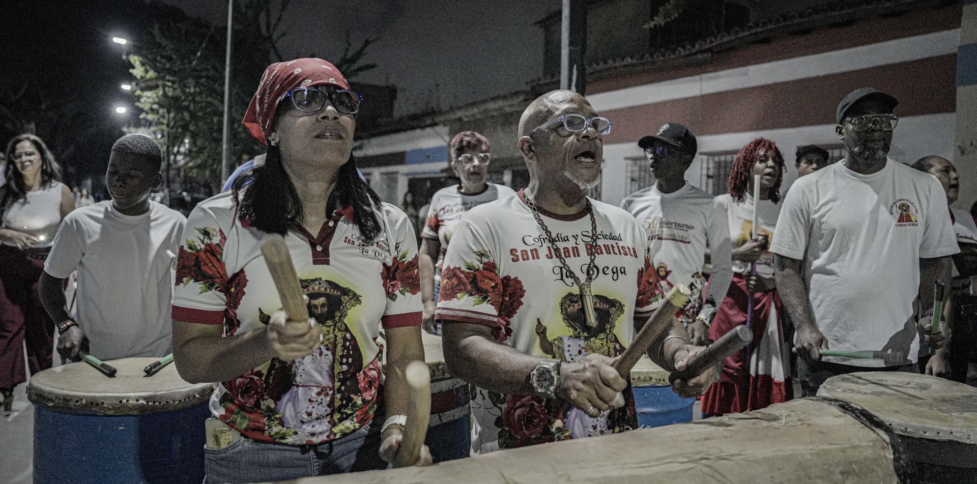 Tambores de San Juan en el barrio de La Vega, Caracas, Venezuela