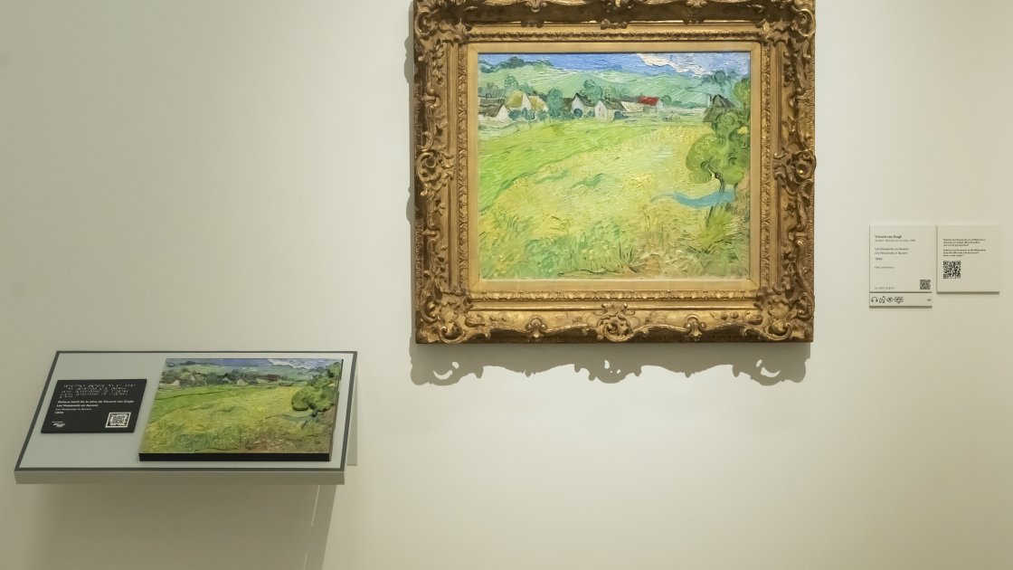 Cuadro en relieve para la exploración táctil basado en la obra “La sala del consejo del Ayuntamiento de Amsterdam” de Pieter Hendricksz de Hooch