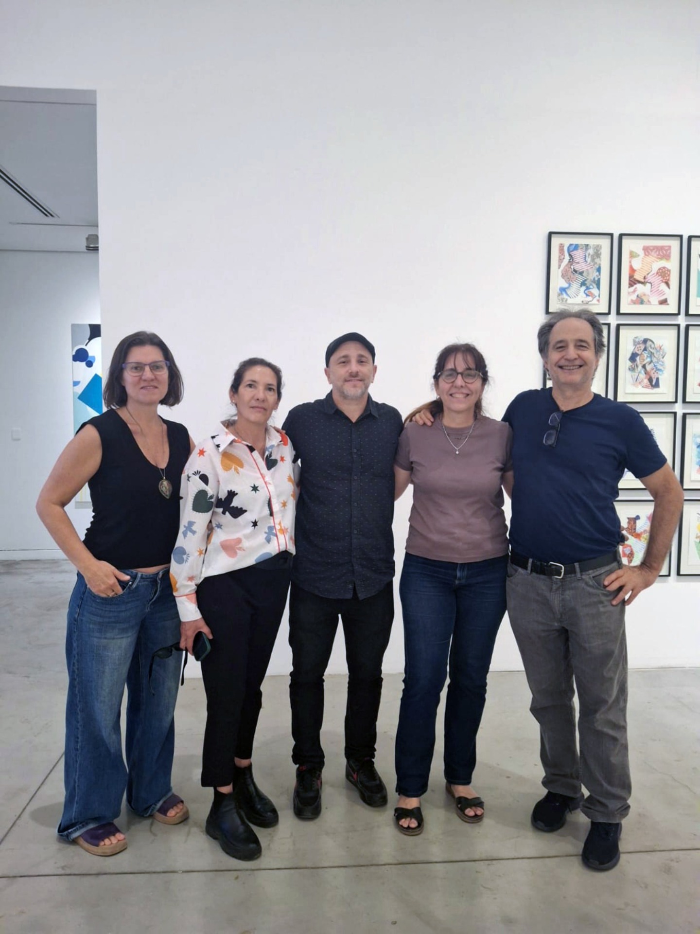 Equipo de "Papeles de la Memoria", en el lanzamiento en Museo Caraffa