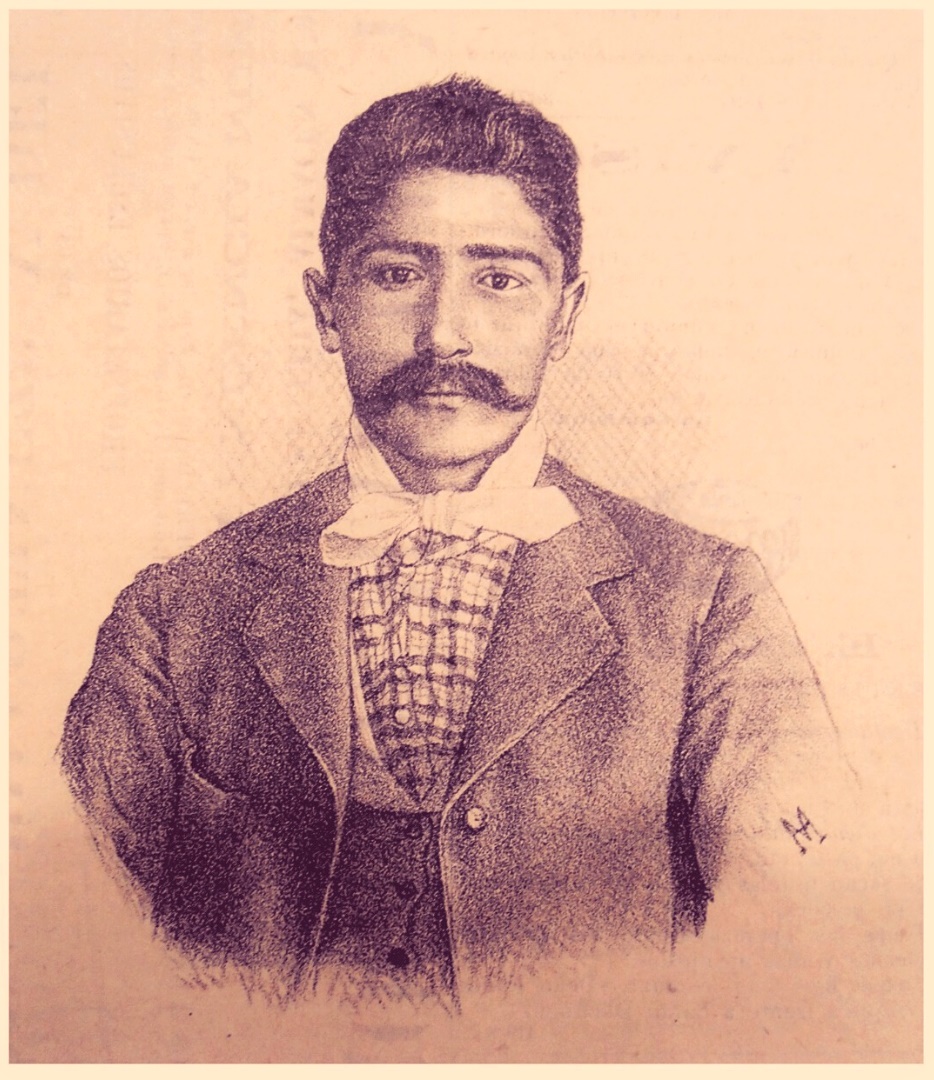 Jesús Mugas, dibujo en diario La Libertad, abril de 1903