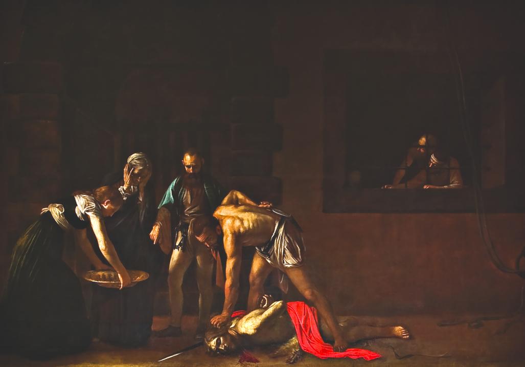 La decapitación de San Juan Bautista, Caravaggio