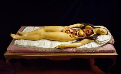 Modelo de cera diseccionable de tamaño natural creado por el taller de Clemente Susini en La Specola de Florencia para el Museo di Palazzo Poggi, Bolonia, Italia, 1782. Cortesía del Museo di Palazzo Poggi - Università di Bolonia. Foto © Joanna Ebenstein.